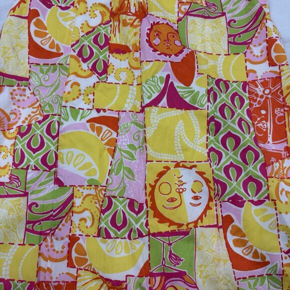 Lilly Pulitzer Size 12 Strapless Bowen Dress Happiest Hour Sun Beach Vacation - Picture 2 of 11